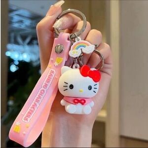 Sanrio Hello Kitty Friends Cartoon Kawaii Keychain Purse Charm 3D Keychain